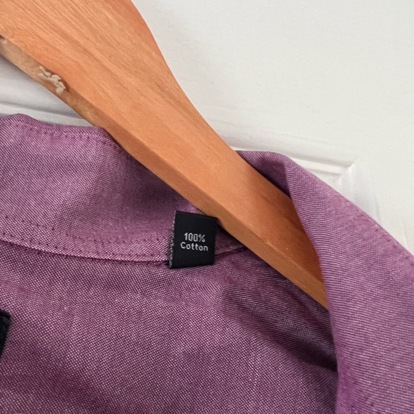 Nautica Classic Fit Men’s Dress Shirt Iridescent Purple 16 1/2 32/33 Like New - Picture 5 of 7